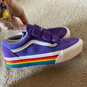 rainbow platform vans !